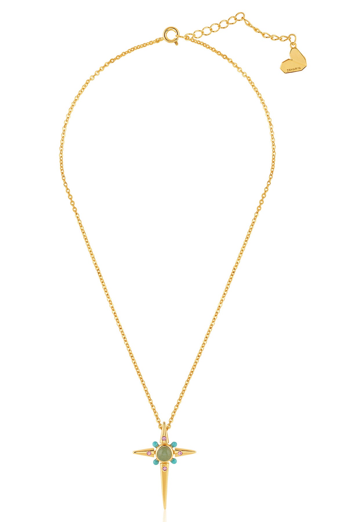 Isharya Sacred Prism Necklace In 18kt Gold Plated indian designer wear online shopping melange singapore 