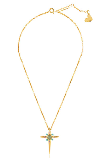 Isharya Sacred Prism Necklace In 18kt Gold Plated indian designer wear online shopping melange singapore 
