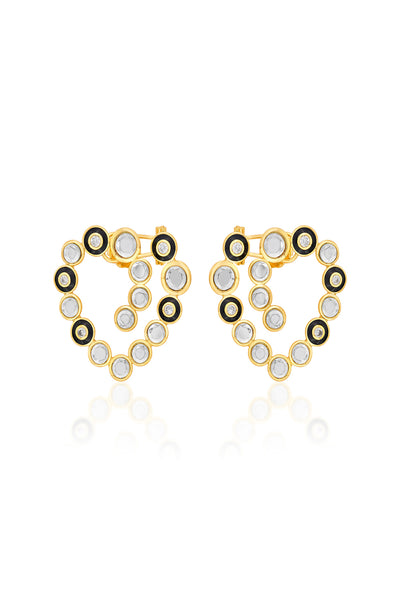 Isharya Savage Abstract Earrings In 18kt Gold Plated jewellery indian designer wear online shopping melange singapore