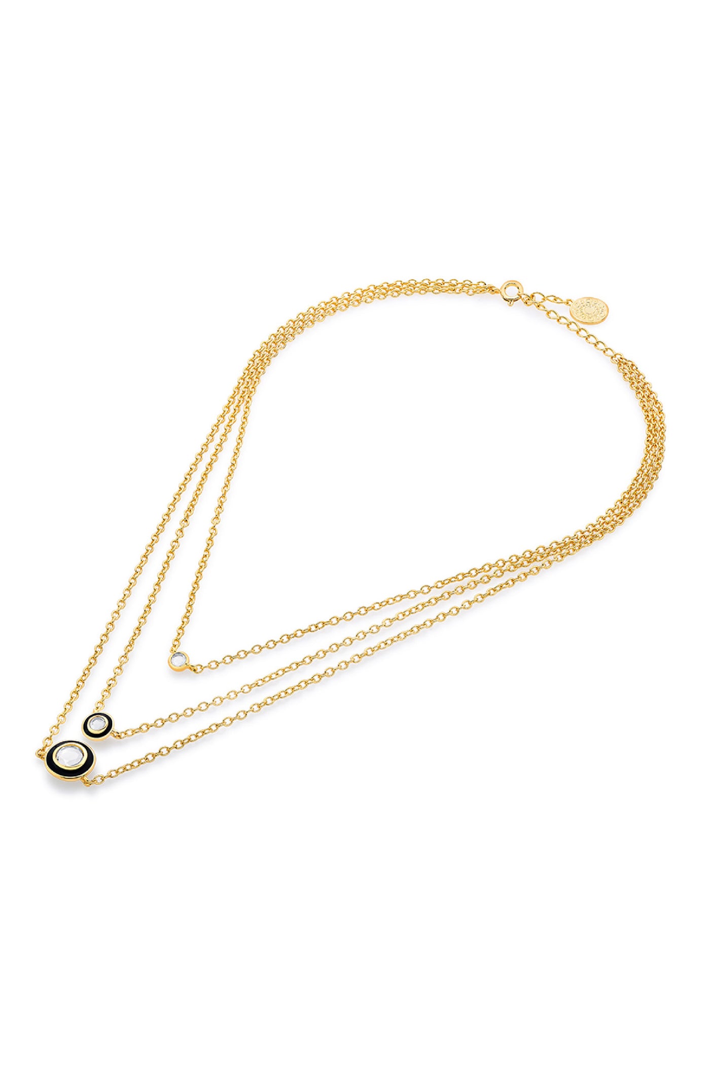 Isharya Savage Layered Necklace In 18kt Gold Plated jewellery indian designer wear online shopping melange singapore