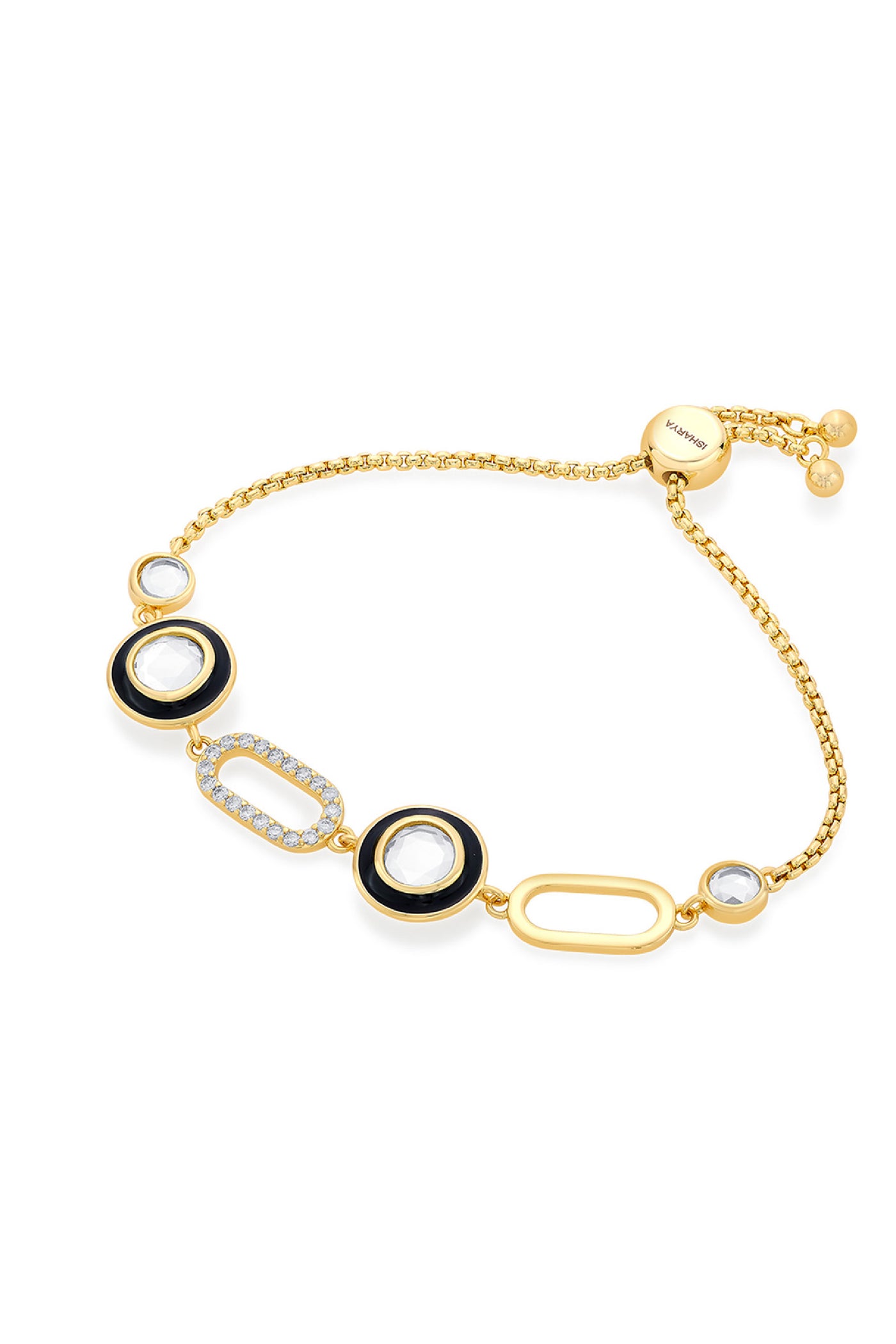 Isharya Savage Mirror Bracelet In 18kt Gold Plated jewellery indian designer wear online shopping melange singapore