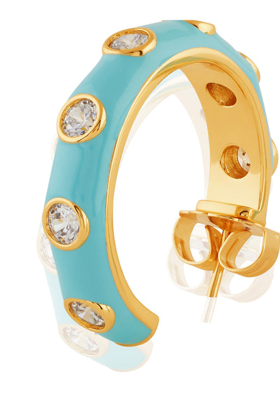 Isharya Serenity Huggies In 18kt Gold Plated indian designer wear online shopping melange singapore 