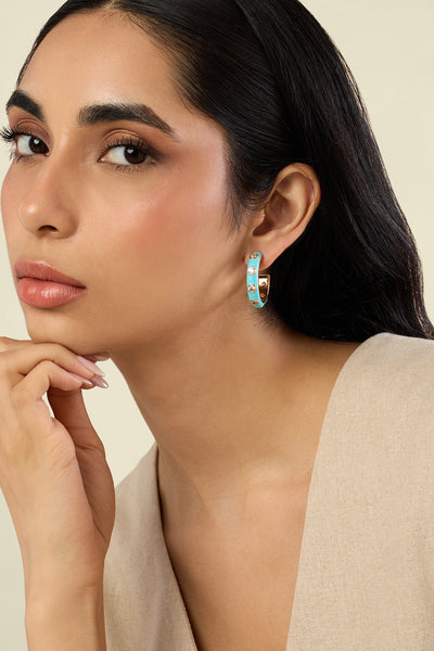 Isharya Serenity Huggies In 18kt Gold Plated indian designer wear online shopping melange singapore 