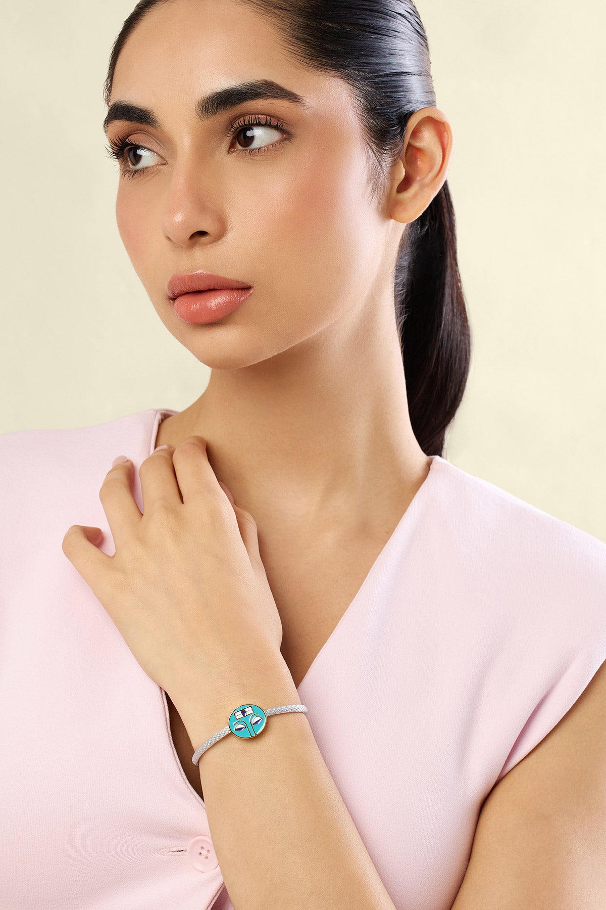 Isharya Shivaay Rakhi Bracelet In 18kt Gold Plated indian designer wear online shopping melange singapore 