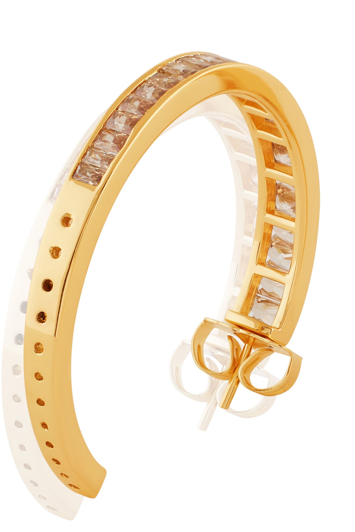 Isharya Solar Bloom Hoops In 18kt Gold Plated indian designer wear online shopping melange singapore 