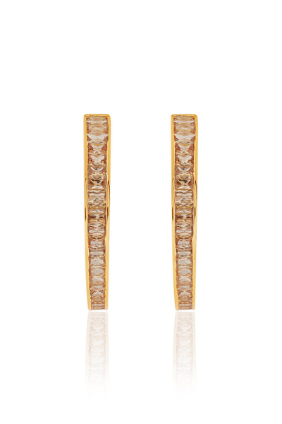 Isharya Solar Bloom Hoops In 18kt Gold Plated indian designer wear online shopping melange singapore 
