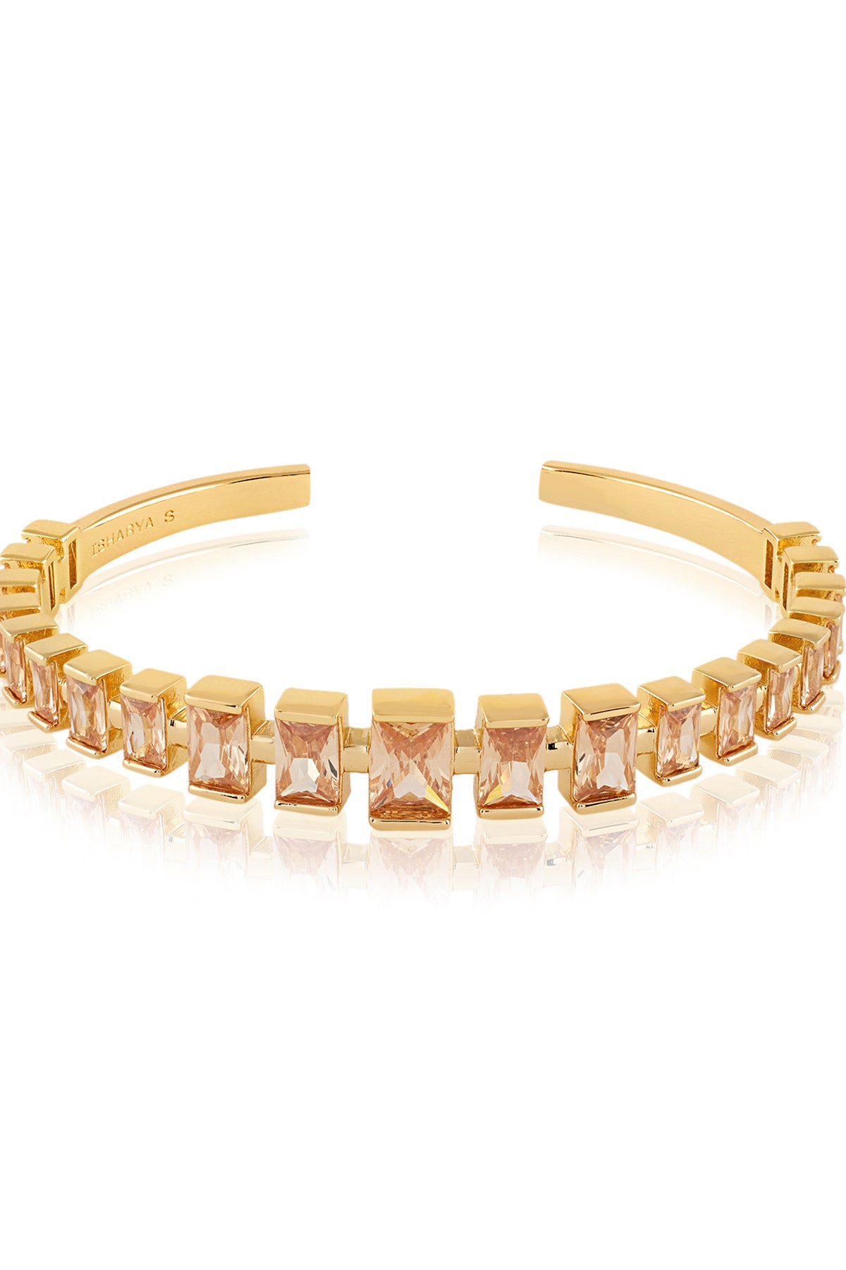 Isharya Solar Flare Cuff In 18kt Gold Plated indian designer wear online shopping melange singapore 