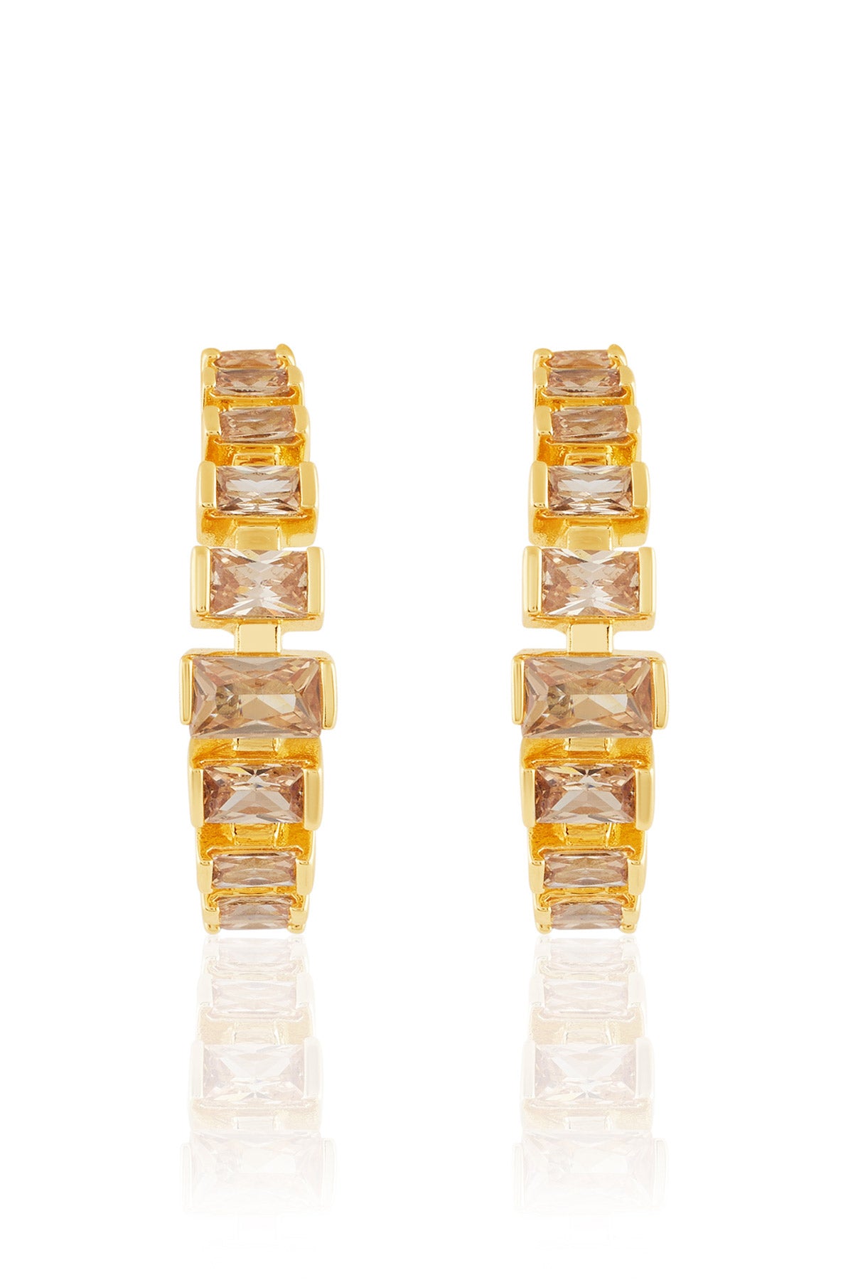 Isharya Solar Flare Hoops In 18kt Gold Plated indian designer wear online shopping melange singapore