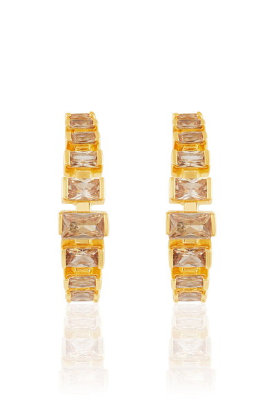 Isharya Solar Flare Hoops In 18kt Gold Plated indian designer wear online shopping melange singapore