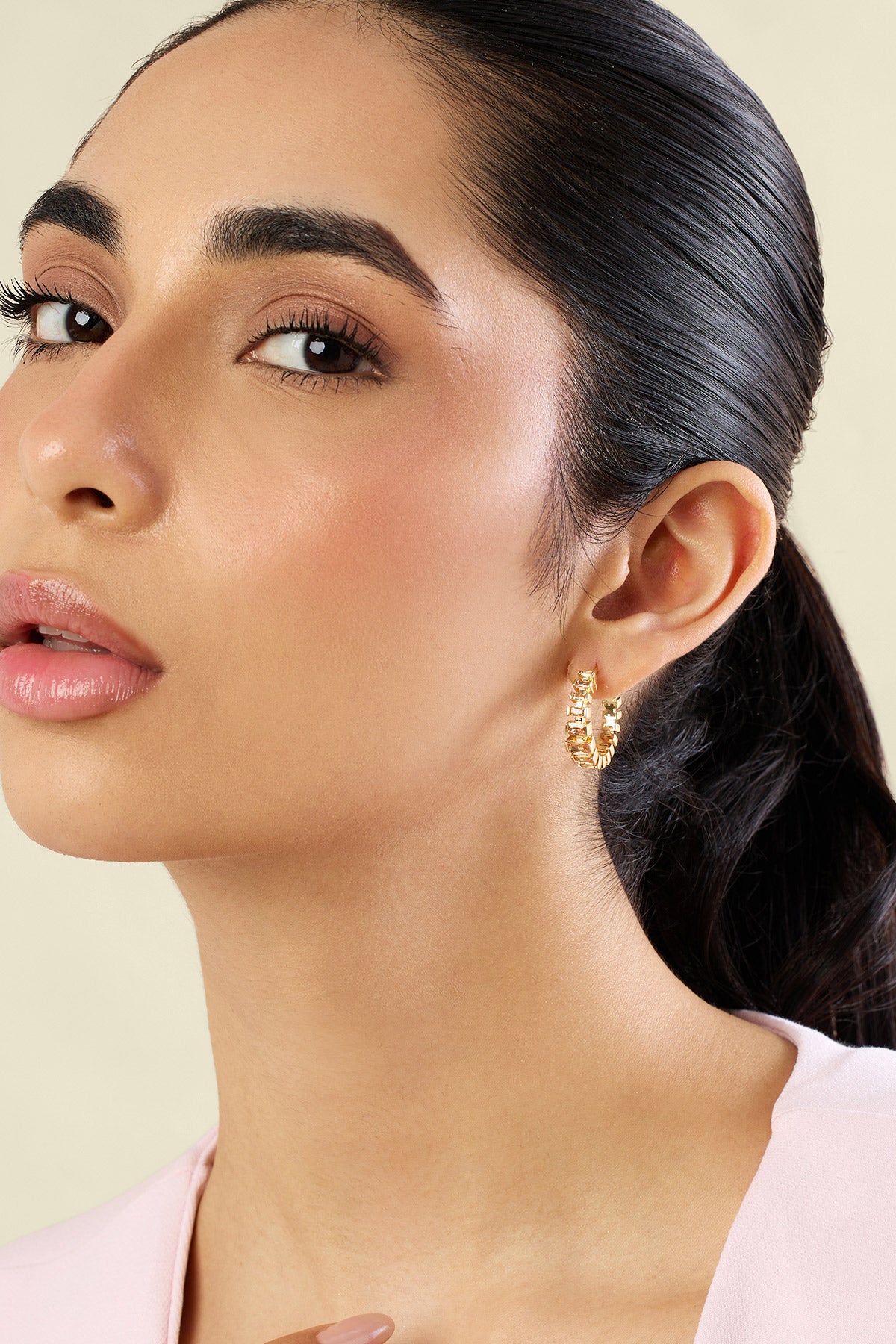 Isharya Solar Flare Hoops In 18kt Gold Plated indian designer wear online shopping melange singapore