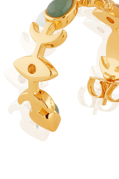 Isharya Soul Shield Dangler Earrings In 18kt Gold Plated indian designer wear online shopping melange singapore 