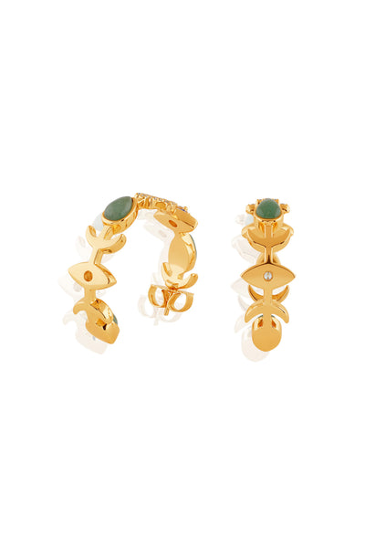 Isharya Soul Shield Dangler Earrings In 18kt Gold Plated indian designer wear online shopping melange singapore 