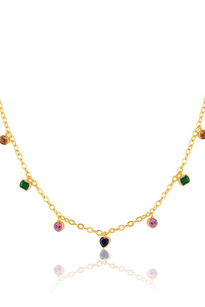 Isharya Soul Symbols Charm Necklace In 18kt Gold Plated indian designer wear online shopping melange singapore