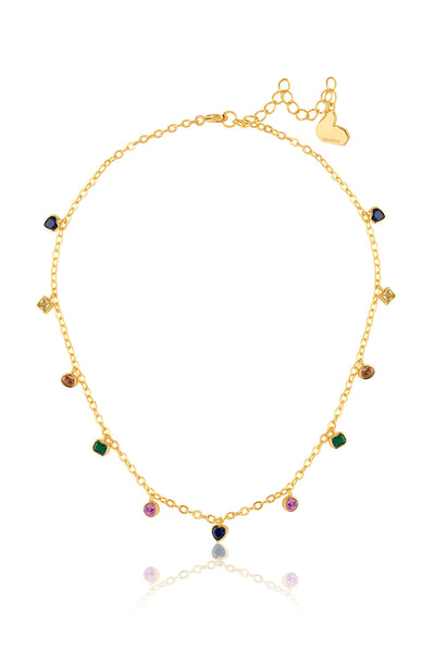 Isharya Soul Symbols Charm Necklace In 18kt Gold Plated indian designer wear online shopping melange singapore