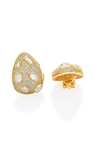 Isharya Stan Baroque Earrings In 18kt Gold Plated jewellery indian designer wear online shopping melange singapore