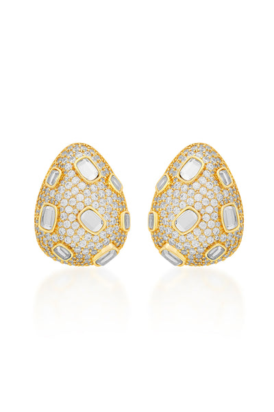 Isharya Stan Baroque Earrings In 18kt Gold Plated jewellery indian designer wear online shopping melange singapore