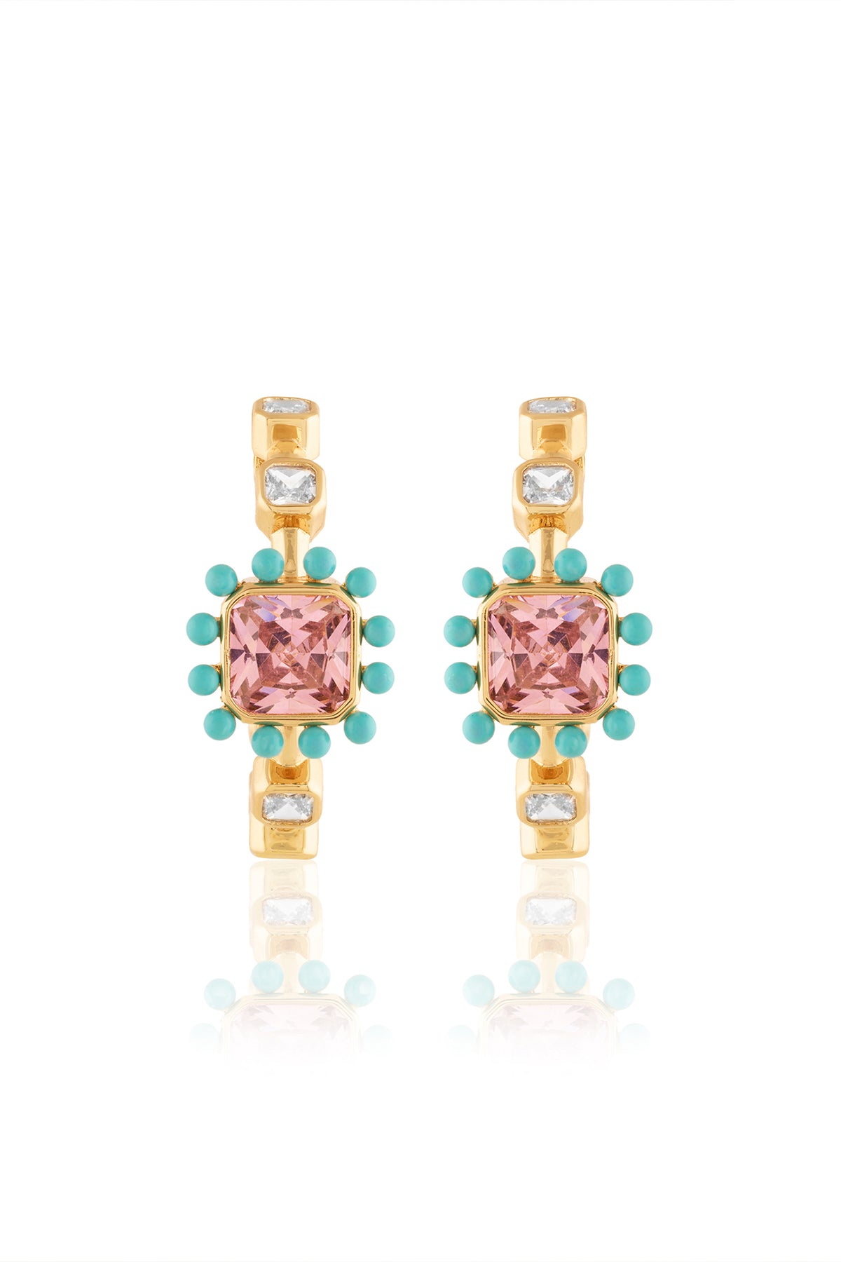 Isharya Summer Candy Earrings In 18Kt Gold Plated indian designer wear online shopping melange singapore 