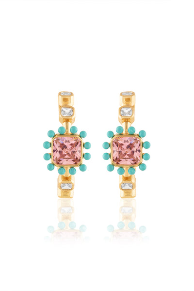 Isharya Summer Candy Earrings In 18Kt Gold Plated indian designer wear online shopping melange singapore 