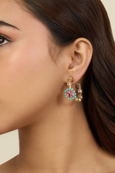 Isharya Summer Candy Earrings In 18Kt Gold Plated indian designer wear online shopping melange singapore 