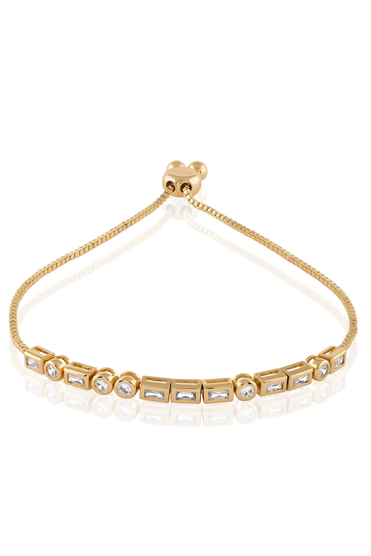 Isharya Summer Crystal Bolo Bracelet In 18Kt Gold Plated indian designer wear online shopping melange singapore 