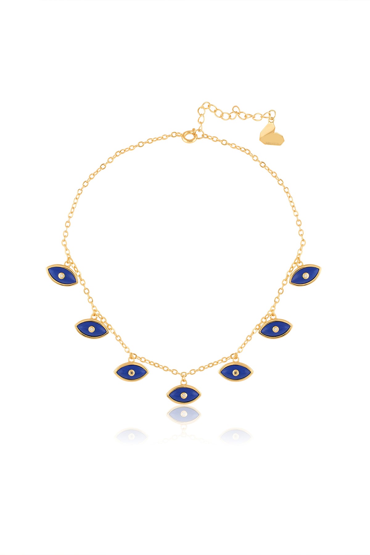 Isharya Summer Eyes Charm Necklace In 18Kt Gold Plated indian designer wear online shopping melange singapore 