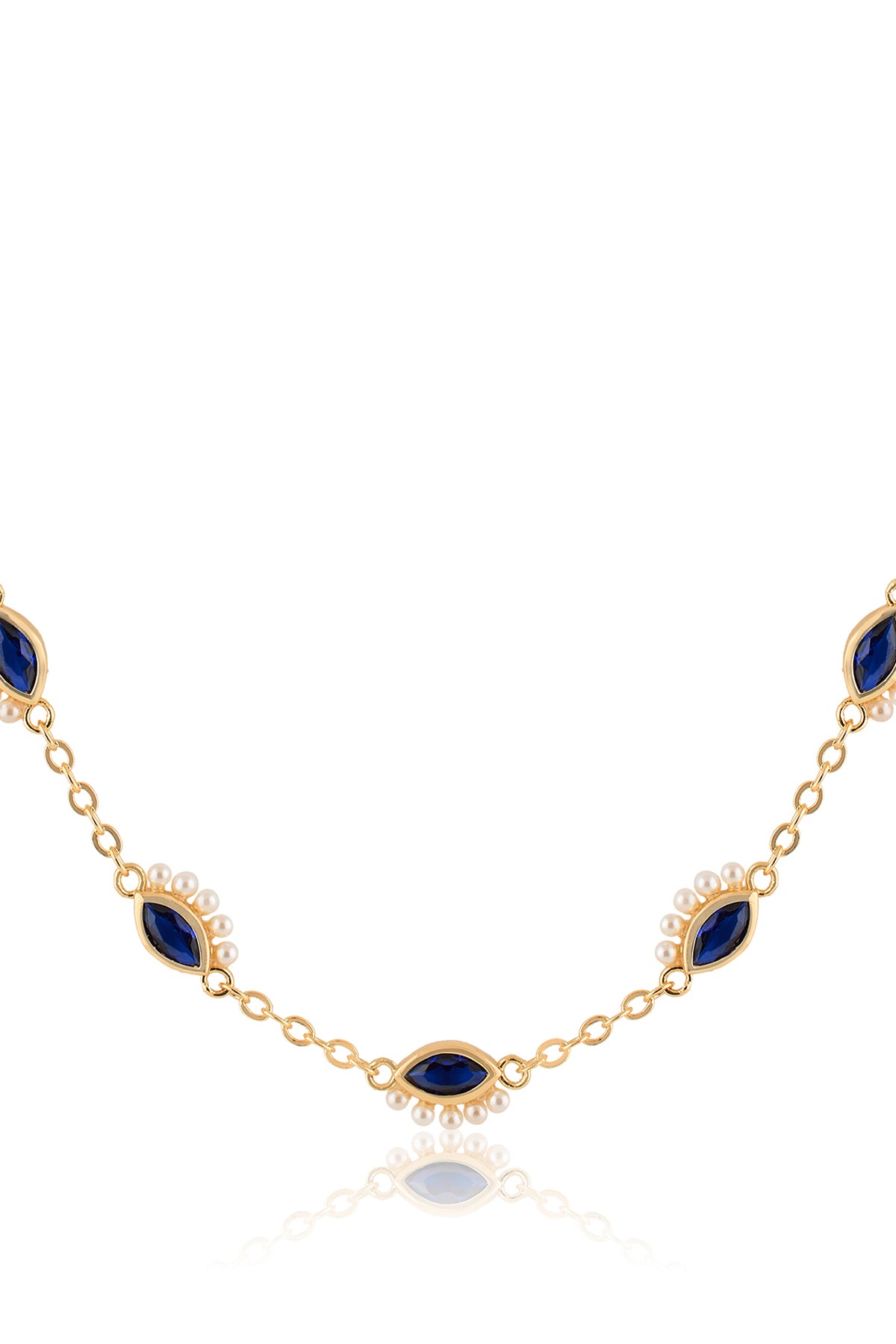 Isharya Summer Eyes Choker Necklace In 18Kt Gold Plated indian designer wear online shopping melange singapore 