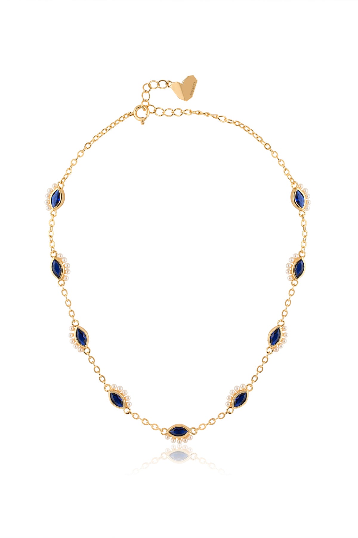 Isharya Summer Eyes Choker Necklace In 18Kt Gold Plated indian designer wear online shopping melange singapore 