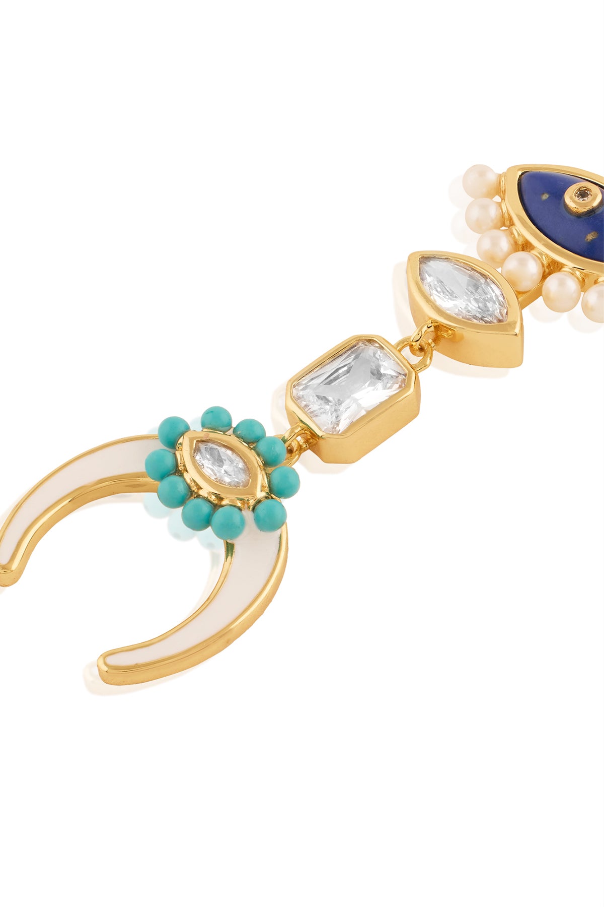 Isharya Summer Eyes Danglers In 18Kt Gold Plated indian designer wear online shopping melange singapore 