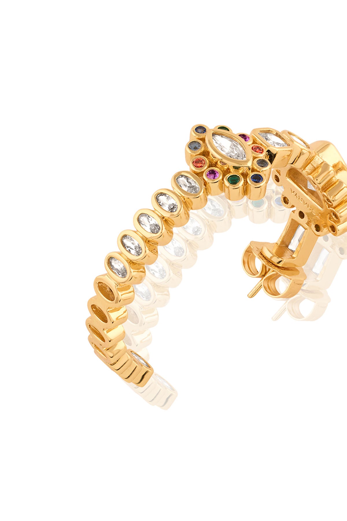 Isharya Summer Party Hoops In 18Kt Gold Plated indian designer wear online shopping melange singapore 
