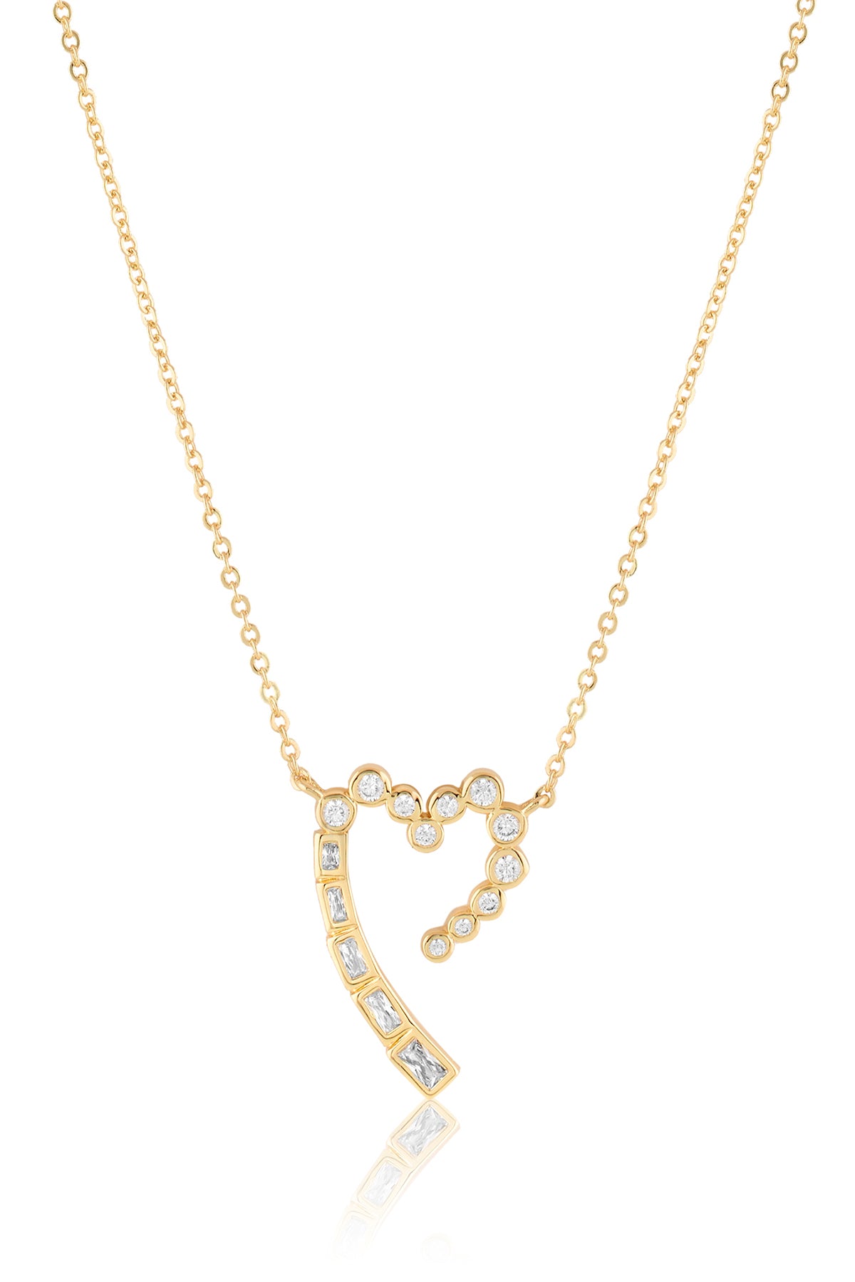 Isharya Summer Sweetheart Necklace In 18Kt Gold Plated indian designer wear online shopping melange singapore 