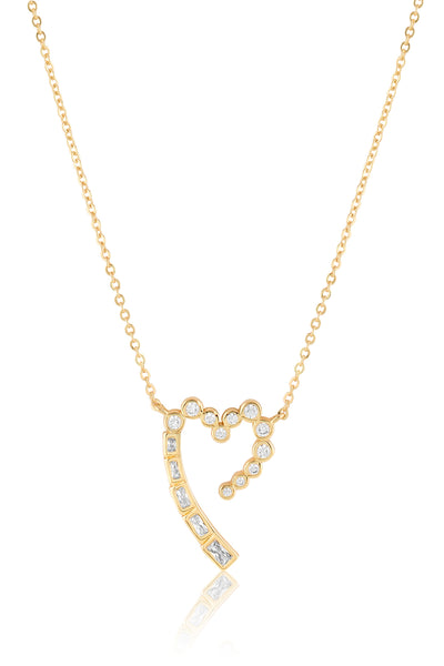 Isharya Summer Sweetheart Necklace In 18Kt Gold Plated indian designer wear online shopping melange singapore 