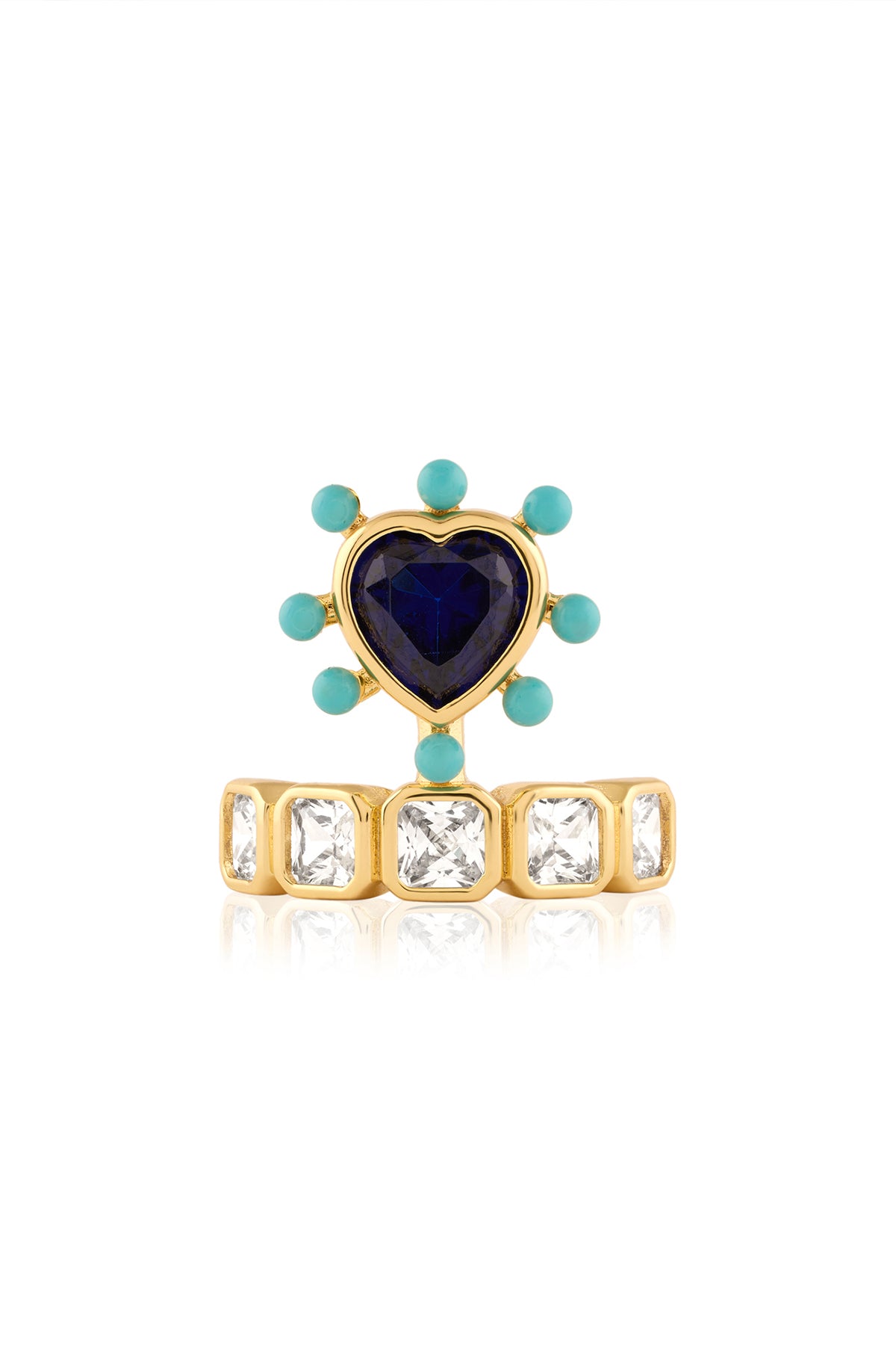 Isharya Summer Sweetheart Ring In 18Kt Gold Plated indian designer wear online shopping melange singapore 
