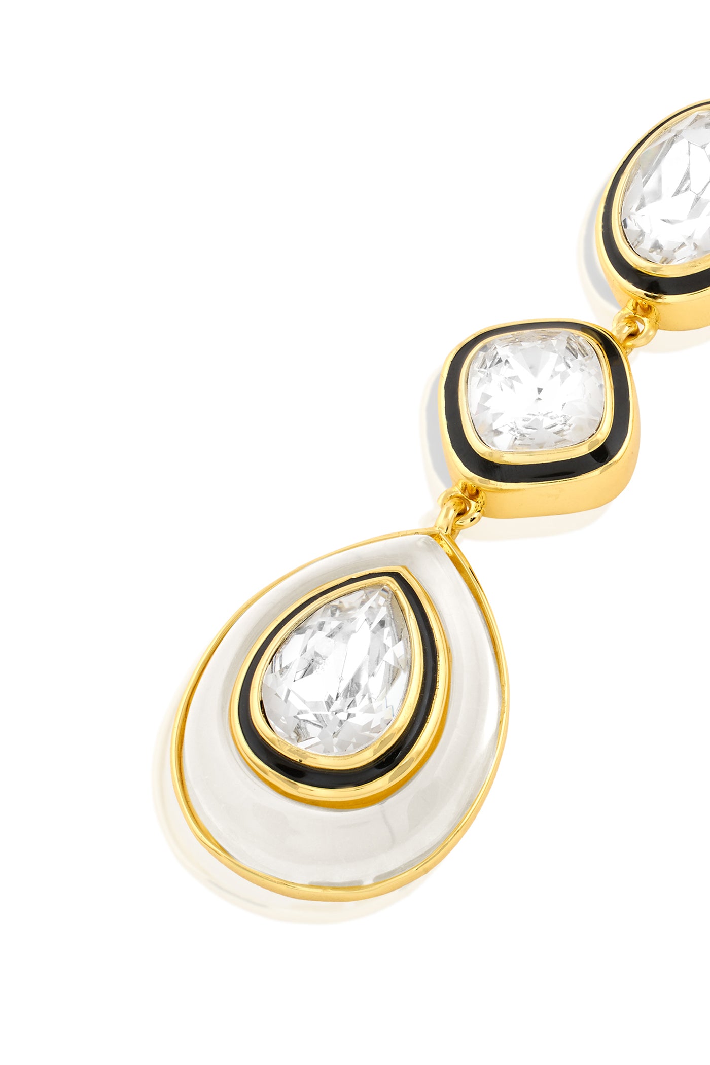 Isharya Tidal Treasures Dangler Earrings 18Kt Gold Plated indian designer wear online shopping melange singapore