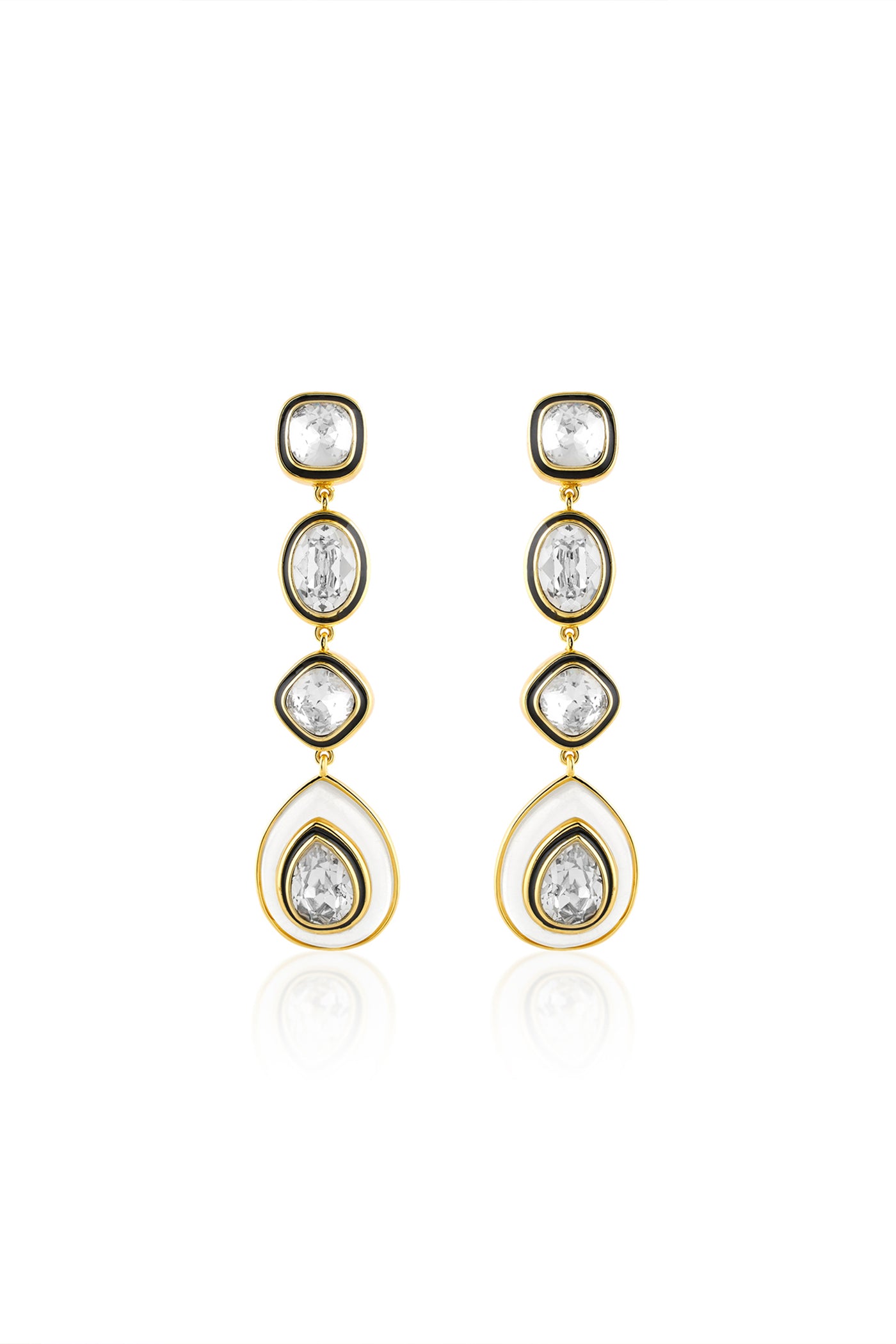 Isharya Tidal Treasures Dangler Earrings 18Kt Gold Plated indian designer wear online shopping melange singapore
