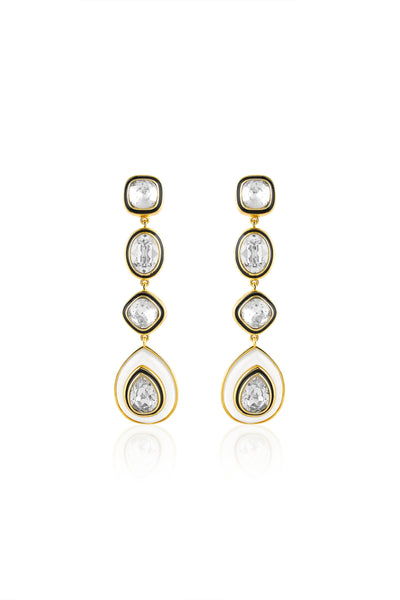 Isharya Tidal Treasures Dangler Earrings 18Kt Gold Plated indian designer wear online shopping melange singapore