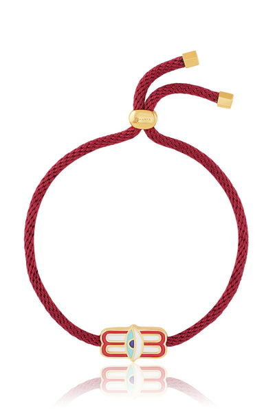 Isharya Trinetra Rakhi Bracelet In 18kt Gold Plated indian designer wear online shopping melange singapore 