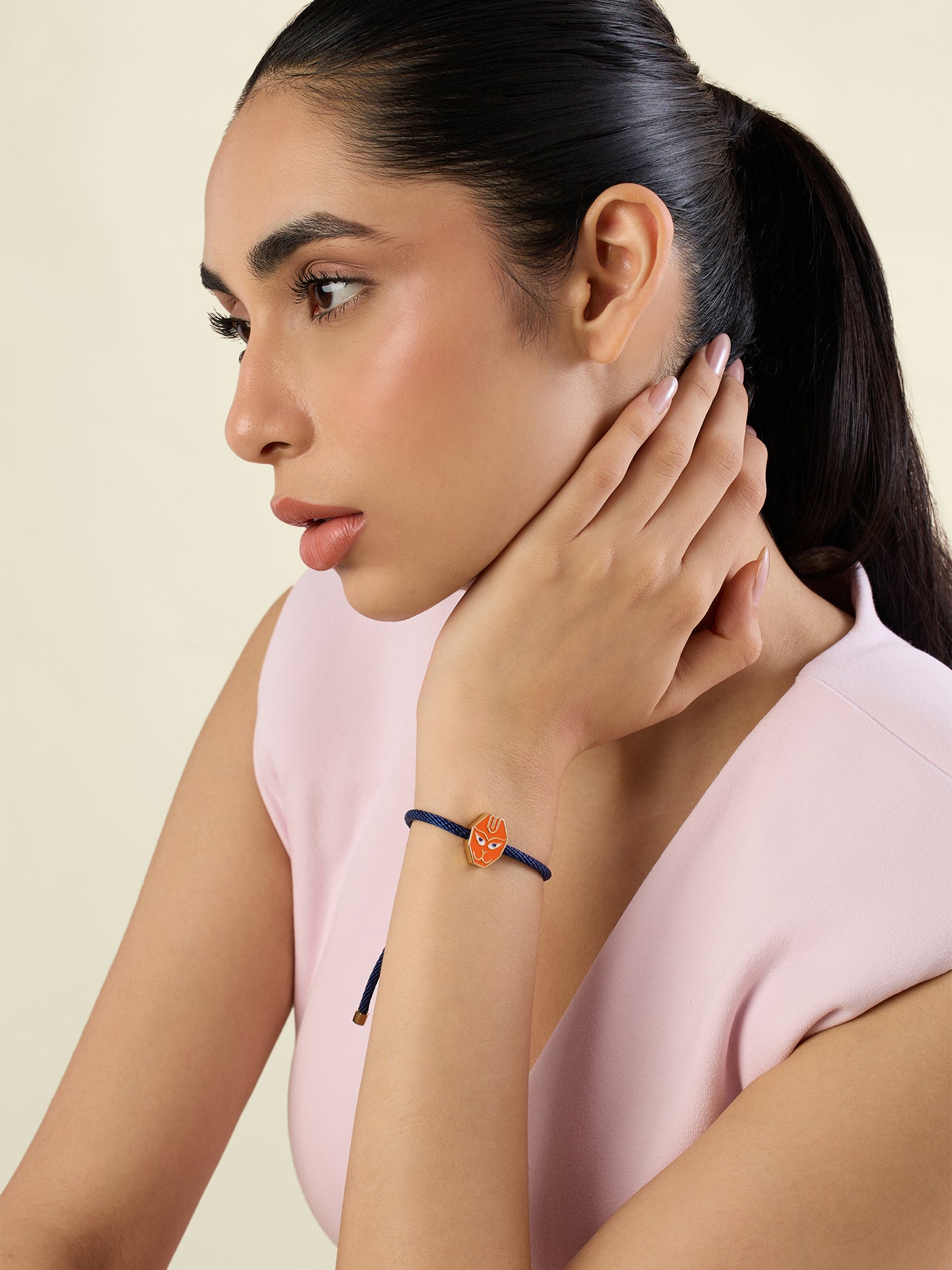 Isharya Veer Rakhi Bracelet In 18kt Gold Plated indian designer wear online shopping melange singapore 