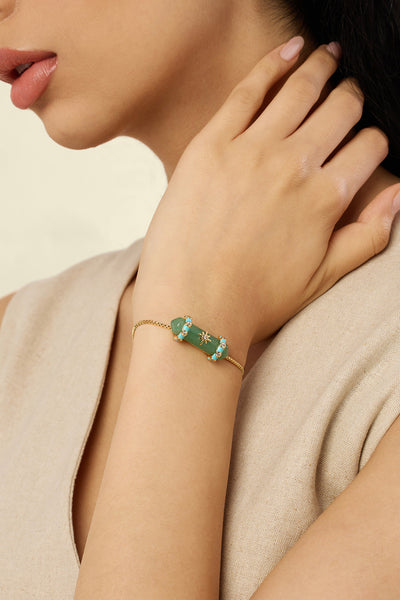 Isharya Verdant Flow Bracelet In 18kt Gold Plated indian designer wear online shopping melange singapore 
