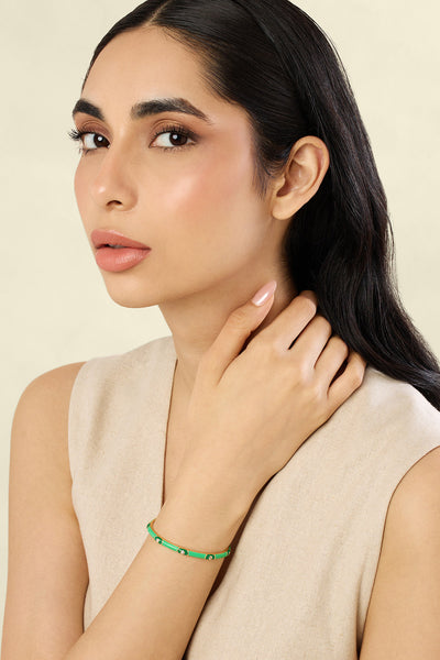 Isharya Verdant Vision Cuff In 18kt Gold Plated indian designer wear online shopping melange singapore 