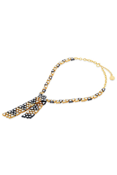 Isharya Very Varq Asymmetrical Necklace Earrings jewellery indian designer wear online shopping melange singapore