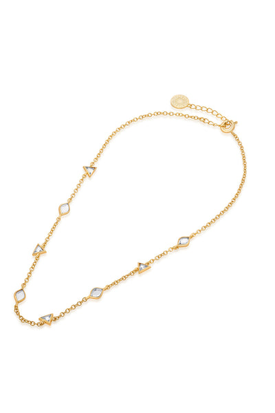 Isharya Very Varq Mirror Necklace In 18Kt Gold Plated jewellery indian designer wear online shopping melange singapore