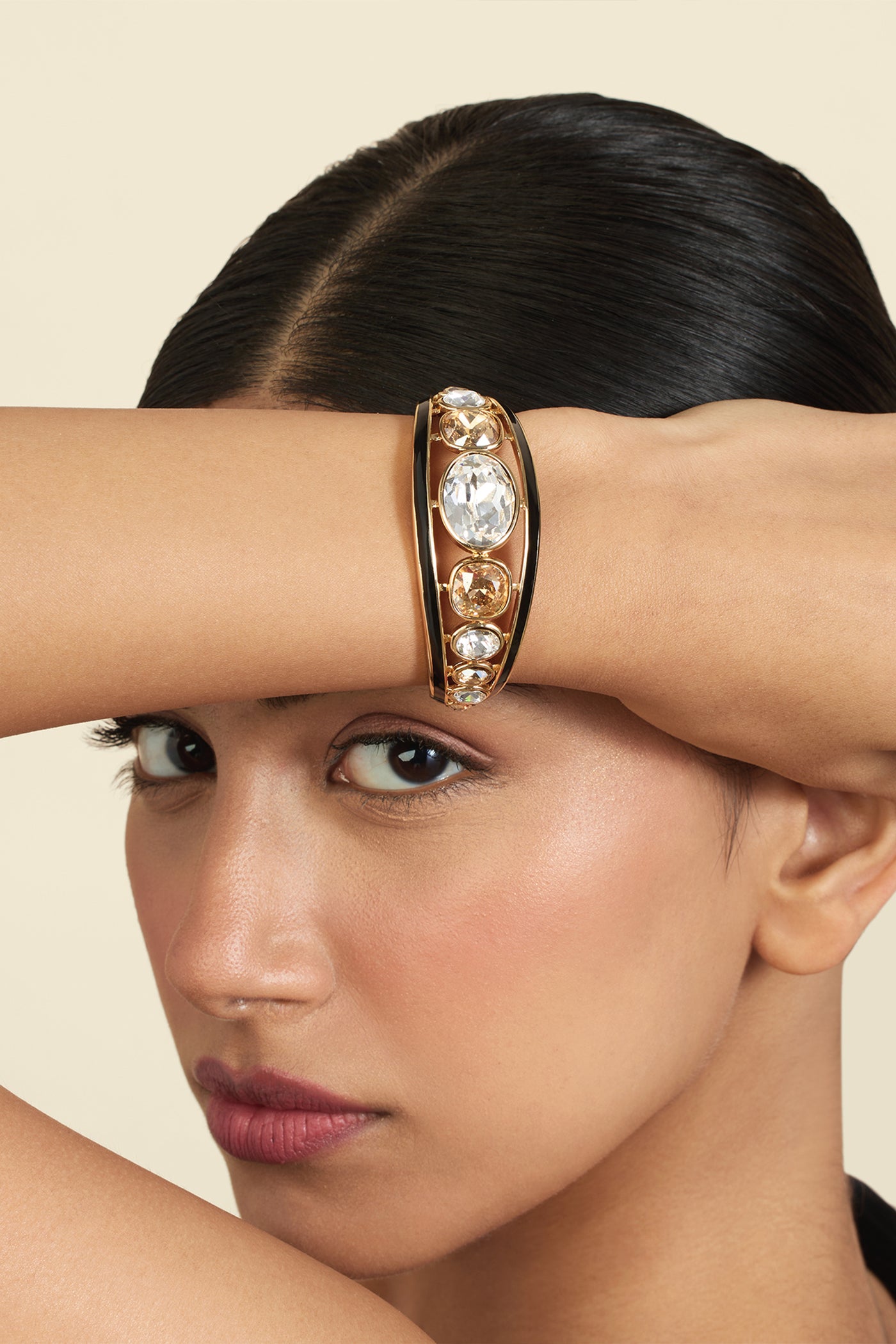 Isharya Water Baby Statement Cuff 18Kt Gold Plated indian designer wear online shopping melange singapore