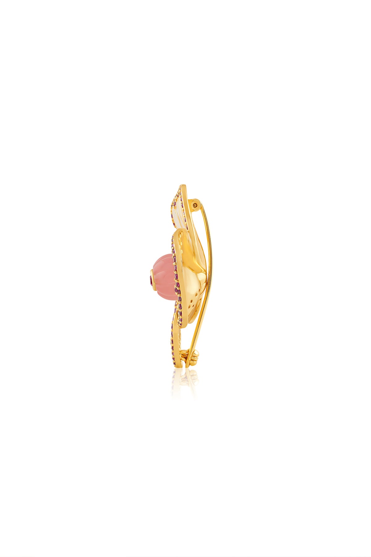 Isharya Whimsical Blossom Brooch 18Kt Gold Plated indian designer wear online shopping melange singapore 