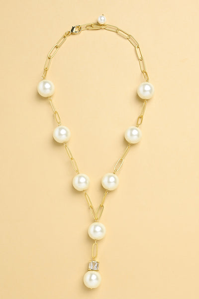 Joules by Radhika Cloud Pearl Lariat Necklace Jewellery indian designer wear online shopping melange singapore