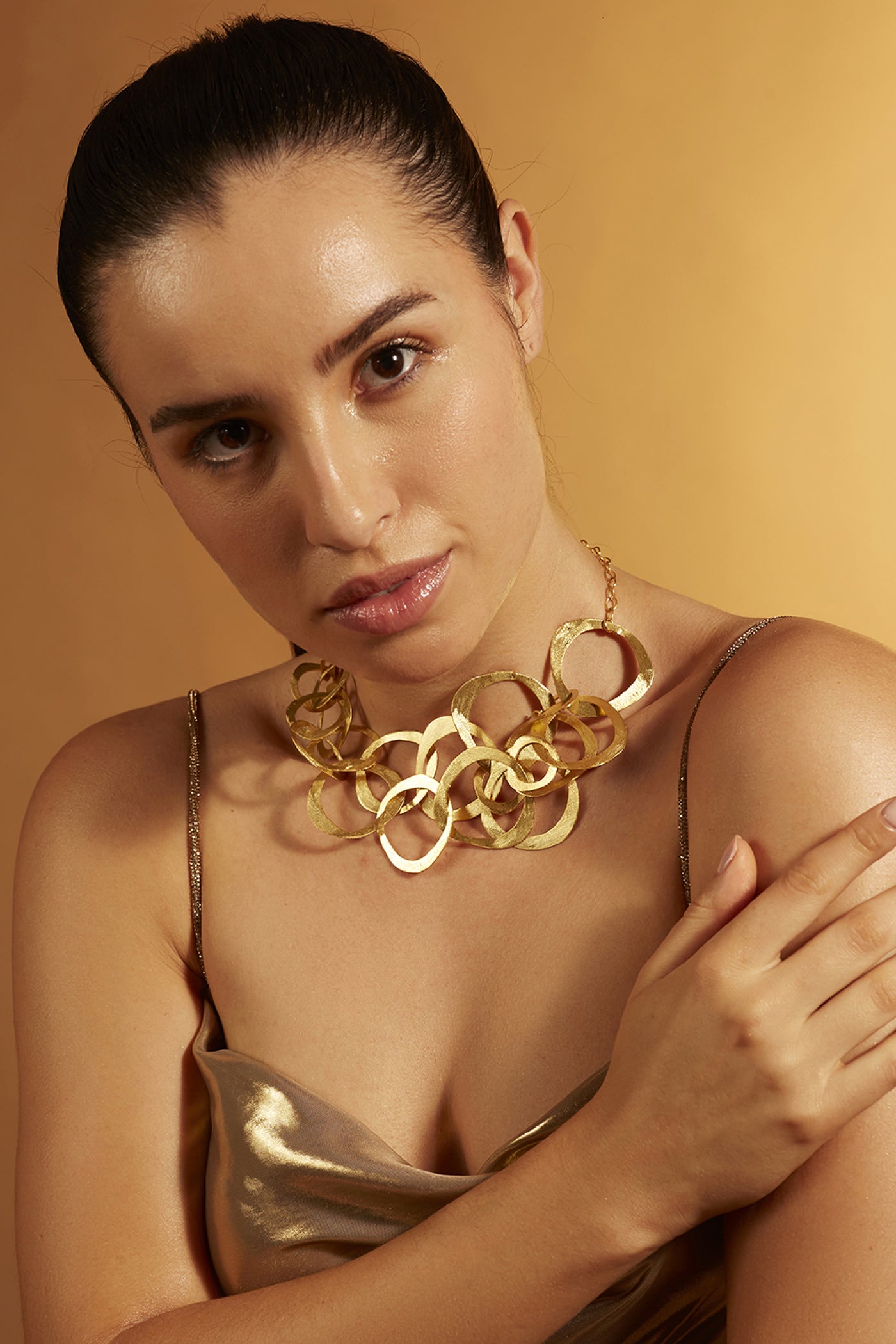 Joules by Radhika Flat Infinity Loop Necklace Jewellery indian designer wear online shopping melange singapore