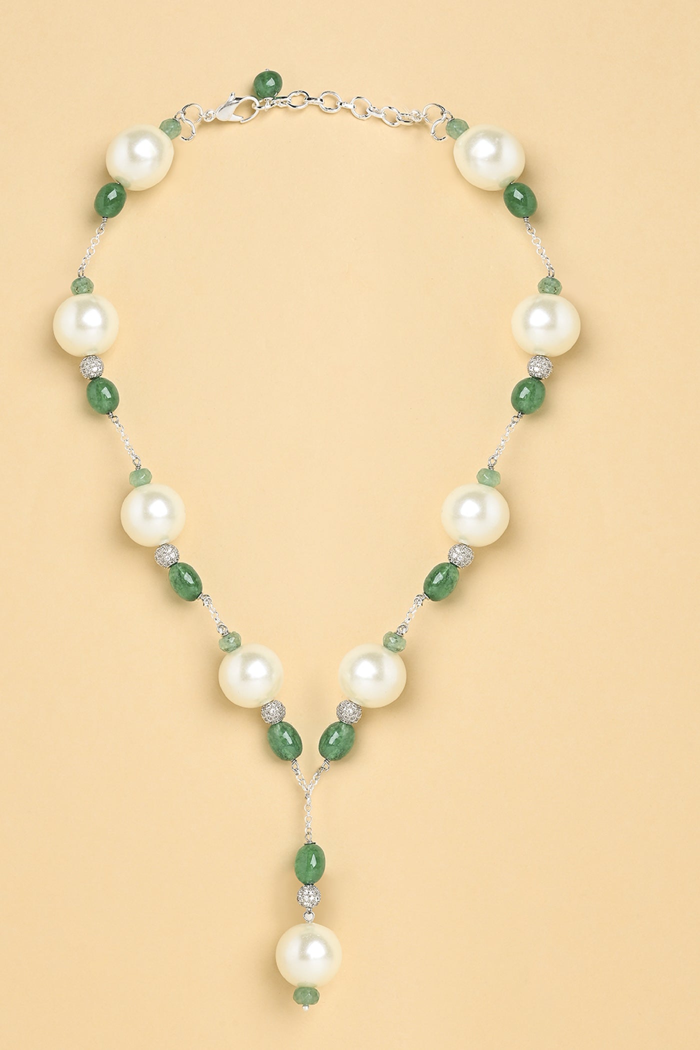 Joules by Radhika Garden Pearl Lariat Necklace Jewellery indian designer wear online shopping melange singapore