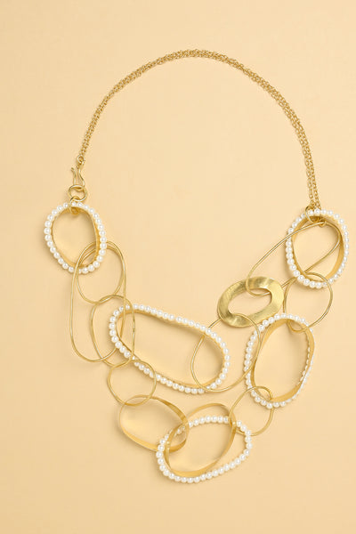 Joules by Radhika Infinity Loop Pearl Necklace Jewellery indian designer wear online shopping melange singapore