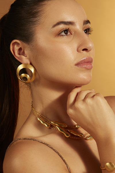 Joules by Radhika Infinity Loop Stud Earrings Jewellery indian designer wear online shopping melange singapore