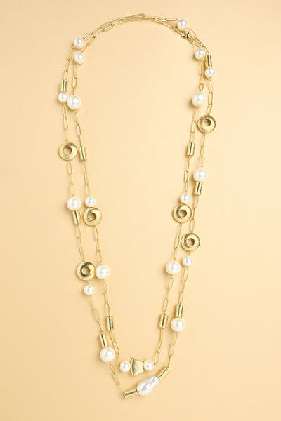 Joules by Radhika Link Chain Pearl Bean Sautoir Jewellery indian designer wear online shopping melange singapore