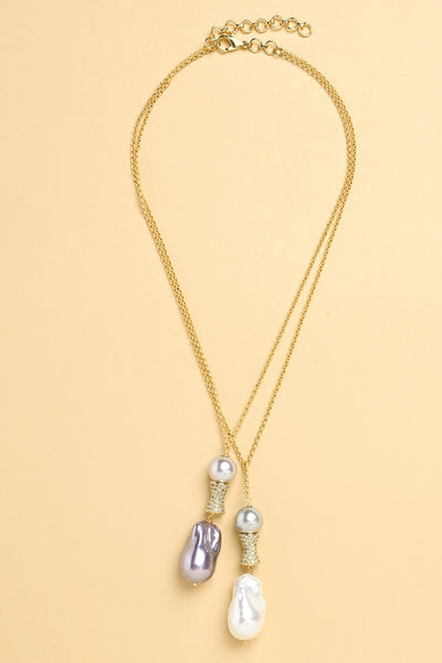 Joules by Radhika Multi Layer Hanger Necklace Jewellery indian designer wear online shopping melange singapore